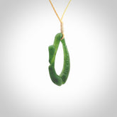 Hand carved contemporary jade broken sea shell jewellery. Made by Donna Summers for NZ Pacific from New Zealand greenstone. Authentic jade jewellery for sale online. These are a beautiful and feminine necklace and would make the perfect gift for the women in your life.